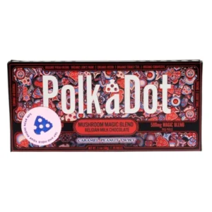 caramel peanut twist polkadot magic mushroom belgian milk chocolate 500mg