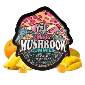 sour tropical magic mushroom gummies