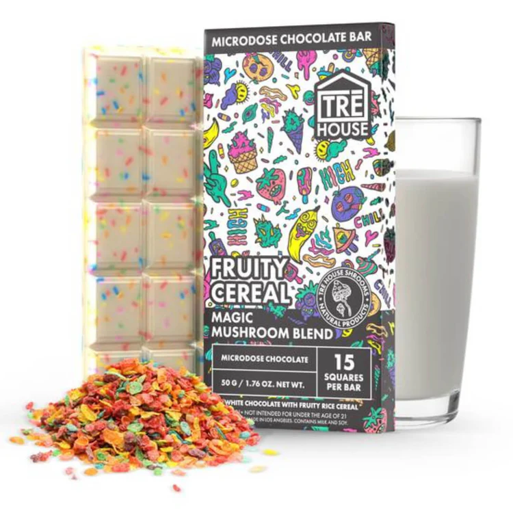 magic mushroom chocolate bar fruity cereal